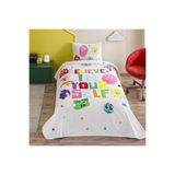 Taç 000000001000050131 Taç Lisanslı Disney Inside Tek Kişilik Pamuk Pike Takımı,160 x 230 Çok Renkli