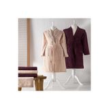 Taç 000000001500214451 Linn Elegans Bamboo Aile Bornoz Seti Bej, Somon
