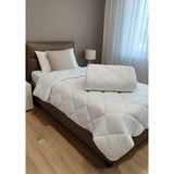Taç 2 Adet Tek Kişilik Mikrofiber Yorgan - 155 x 215 cm - Beyaz