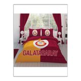 Taç 3204-30 Lisanslı Nevresim Takımı Galatasaray Parçalı Logo Çift Kişilik,200 x 220 Kırmızı