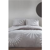 Taç 3464 V01 Gri Ranforce Moon Çift Kişilik Nevresim Takımı