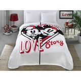 TAÇ 71120814 Lisanslı Disney Minnie Mickey Battaniye, Minnie Mickey, Gümüş rengi