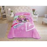 Taç 71307007 7480 Barbie Happy Lisanslı Tek Kişilik Battaniye