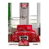 Taç AIRA KIRMIZI DELUXE Saten Cift kişilik Nevresim Takımı