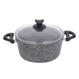 Taç Aksu Ultra 24 cm Gri Granit Derin Tencere