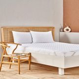 Taç Alez Eco Care Kapitoneli Sıvı Geçirmez 160X200 Çift Kişilik Beyaz