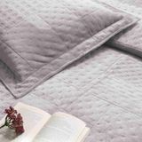 Taç Alvin Düz%100 Polyester Yatak Örtüsü Seti, Gri, Tek Kişilik