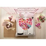 Taç Anneler Günü Özel Minnie Flowers Çift Kişilik Nevresim Takımı
