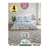 Taç ARDENA MAVI Ranforce Çift Kişilik Nevresim Takımı 200x220 cm
