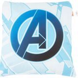 TAÇ Avengers Lisanslı Baskılı Pamuk Kırlent, Mavi, 40x40 cm