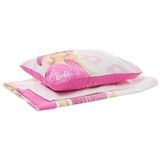 Taç Barbie Better Lisanslı Karakter Baskılı%100 Pamuk Pike Takımı, Çok Renkli, Tek Kişilik (Pike: 160x230 cm/Lastikli Çarşaf: 100x200 cm / 1 Adet Yastık Kılıfı: 50x70 cm)