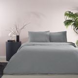 Taç Basic Ranforce Çift Kişilik Nevresim Takımı Antarsit - Antrasit - 200 x 220 cm