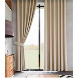 Taç Bej Termal Lüks %100 Işık Geçirmez Kornişli Blackout Karartma Satenperde - 400 x 220 cm