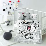 Taç Beşiktaş Kartal Bebek Pike Takımı - Beyaz - 100 x 150 cm