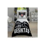 Taç Beşiktaş Kartal Tek Kişilik Kapitoneli Nevresim Takımı Complete Set