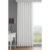 Taç Beyaz Saten Güneşlik Perde Kornişli Ekstraforlu Sık Dokuma Kalın Kumaş - 280 x 180 cm