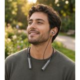 Taç Bluetooth Kulaklık Yüksek Şarj gücü ile 130 Saat Bekleme Süresi 10 Metre Çekiş Menzilli Dışarıdan Gelen Sesleri Filtreleyen Kulak İçi Tasarım aktif ENC görüşme memnuniyet garantili (SİYAH)