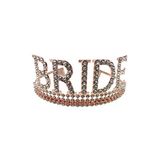 Taç Bride Metal Taşlı lüks gelin taçı rose gold üs