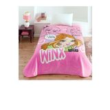 Taç By Taç Lisanslı Tek Kişilik Çocuk Battaniye (160X220)-winx Girl Club Pembe