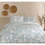 Taç Carla Mint 200 x 220 cm Ranforce Çift Kişilik Nevresim Takımı