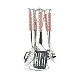 Taç Chef Tools Kepçe Seti Kırmızı Beyaz