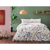 Taç Cherry Yeşil Çift Kişilik Ranforce Nevresim Takımı - 200 x 220 cm