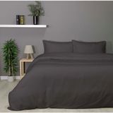 Taç Çift Kişilik Bambu Saten Nevresim Takımı Plain Gri - Renkli - 200 x 220 cm