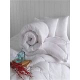 Tac Cıft Kısılık Mıcrofıber Yorgan + 2 Adet Yastık + Cıft Kısılık Fıtted Alez