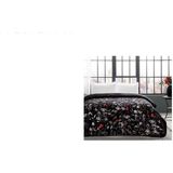 Taç Çift Kişilik Polyester Battaniye Blanca Siyah 6001 - 120 x 190 cm - Açık Gri