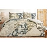 Taç Çift Kişilik Ranforce Nevresim Takımı Ella Kahve - 200 x 220 cm - Acı Kahve