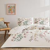 Taç Çift Kişilik Ranforce Nevresim Takımı Elowen Yeşil - Renkli - 200 x 220 cm