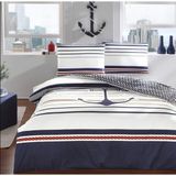 Taç Çift Kişilik Ranforce Nevresim Takımı Harbor Lacivert - Renkli - 200 x 220 cm
