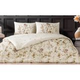 Taç Çift Kişilik Ranforce Nevresim Takımı Nina Bej - Çok Renkli - 100 x 100 cm
