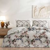 Taç Dalila Ranforce Çift Kişilik Lastiksiz Nevresim Takım - 200 x 220 cm - Beyaz
