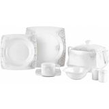 Taç Damask 60 Parça Porselen Yemek Takımı