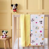 Taç Disney Mickey Çok Renkli Pamuk Lisanslı Müslin Baby Battaniye