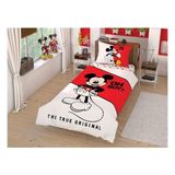 Taç Disney Mickey Lisanslı Nevresim Takımı - 160 x 220 cm - Kırmızı - Beyaz
