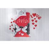 Taç Disney Mickey & Minnie Lovely Lisanslı Nevresim Takımı - 160 x 220 cm - Kırmızı - Siyah