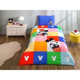 TAÇ Disney Minnie & Mickey Standart Pamuk Nevresim Takımı, Çok Renkli, Tek Kişilik