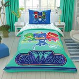 Taç Disney PJ Masks Lisanslı Nevresim Takımı - 160 x 220 cm - Turkuaz