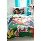 Taç Dora And Boots Tek Kişilik Nevresim Takımı