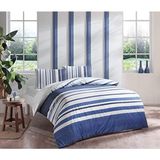 Taç Echo Lacivert Çift Kişilik Ranforce 200 x 220 cm Nevresim Takımı