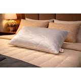 Taç Elegance Jakarlı Mikrojel Yastık ( 1 Adet 50 x 70 cm ) - Beyaz