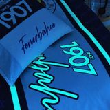 Taç Fenerbahçe 1907 Glow Lisanslı Nevresim Takımı 120x200 Fitted