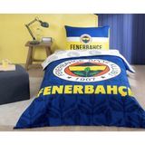 Taç - Fenerbahçe Lisanslı Nevresim Takımı Tek Kişilik 160 x 220 cm - Sarı - Lacivert