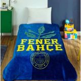 Taç Fenerbahçe Taraftar Lisanslı Tek Kişilik Battaniye 160x220 cm Geometrik Desenli Polyester - Sarı - Lacivert - 160 x 220 cm