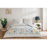 Taç Fiora Ranforce Standart Pamuk Nevresim Takımı, Gri, Çift Kişilik - 01P-Pembe - 100 x 120 cm