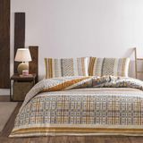 Taç Flanel Kışlık -Merald Bej- Lastikli Çarşaflı Tek Kişilik Nevresim Takımı - 160 x 220 cm