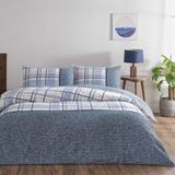Taç Flanel Kışlık Nevresim Takımı Ares Çift Kişilik Mavi - 200 x 220 cm