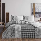 Taç Flanel Kışlık Nevresim Takımı Mısty Çift Kişilik Gri - 200 x 220 cm